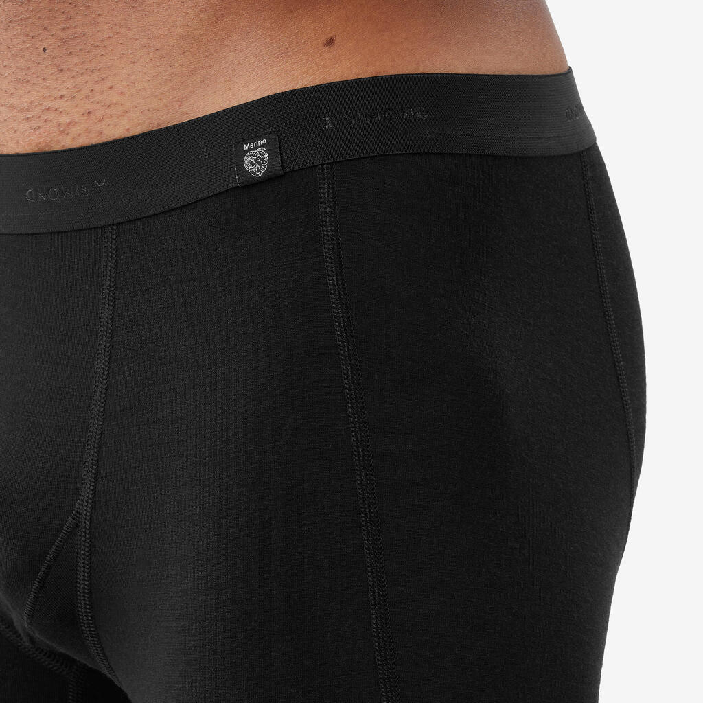 Sous-vêtement boxer en laine mérinos de trek montagne mt500 - homme