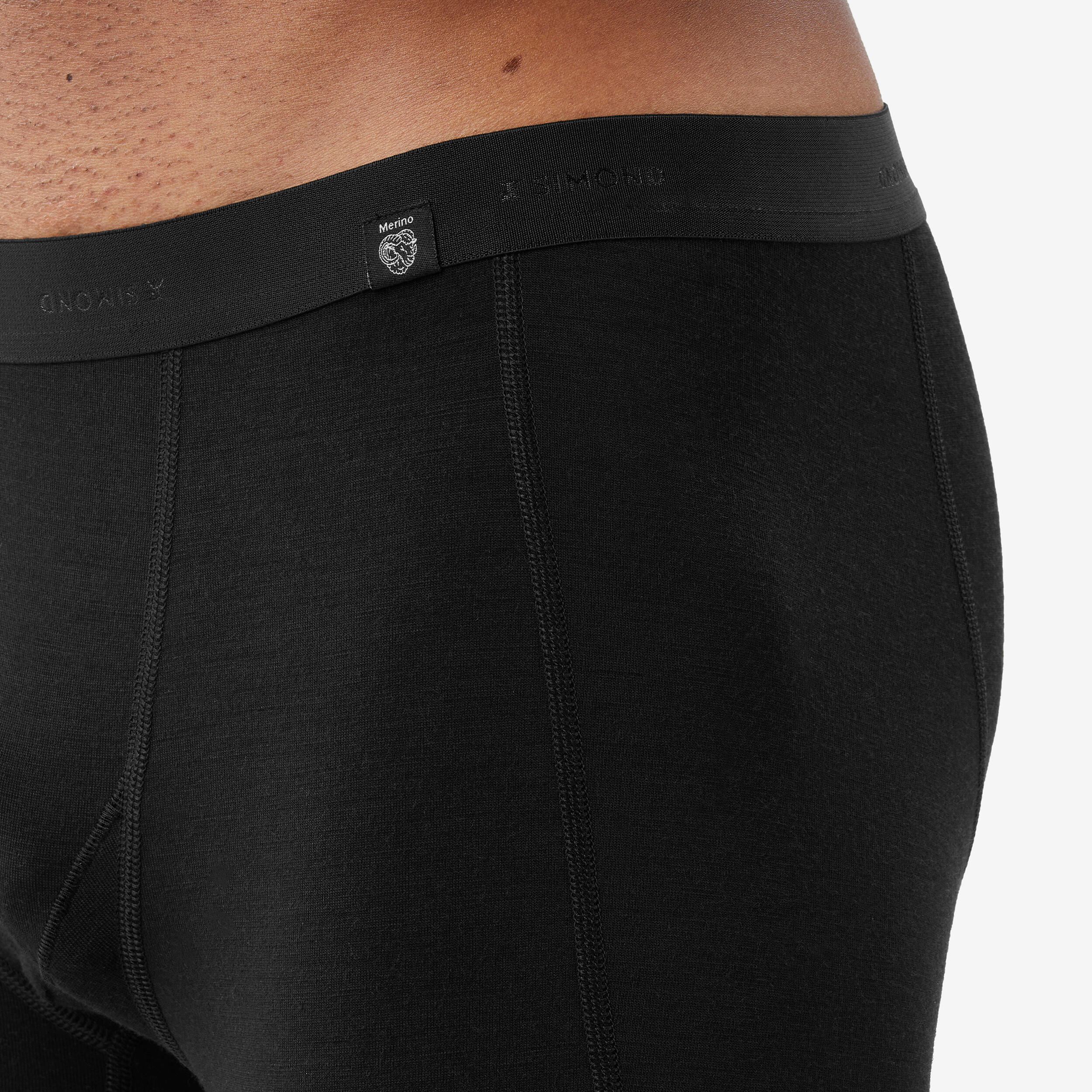 Men’s Hiking Merino Boxer Shorts – MT 500 Black - FORCLAZ