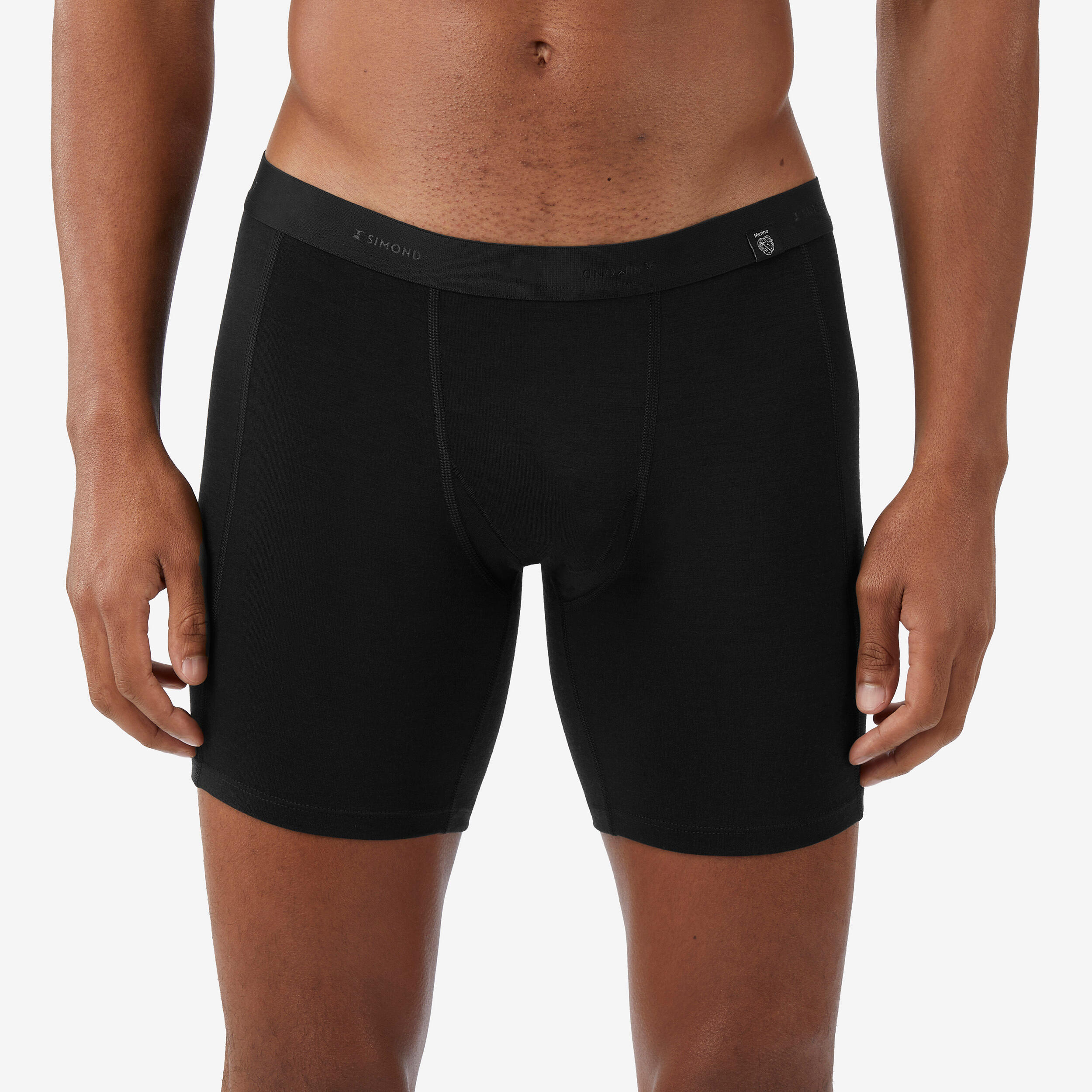 Caleçon de randonnée en laine mérinos homme – MT 500 noir - FORCLAZ