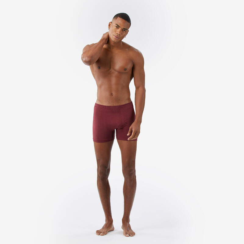 Sous-vêtement boxer en laine mérinos de trek montagne MT900 - HOMME