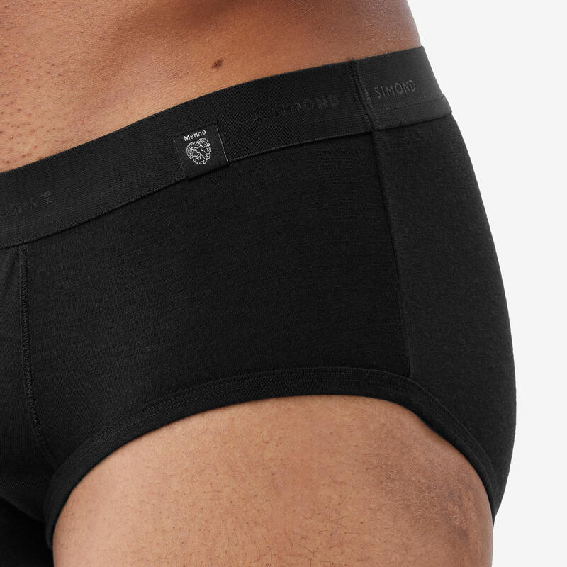 Sous-vêtement slip en laine mérinos de trek montagne MT500 - Homme