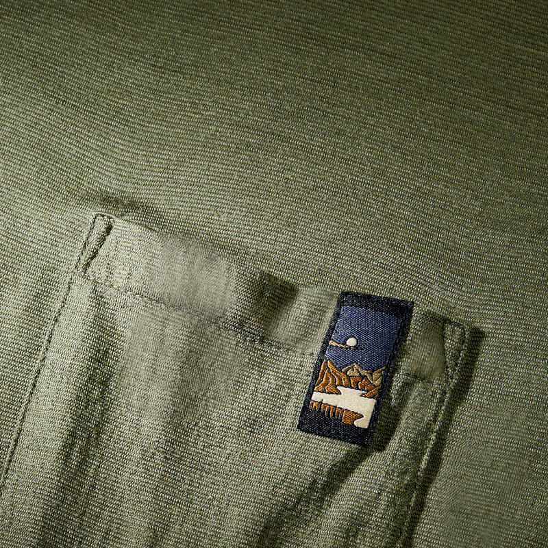 Tricou 100% lână merinos Kaki Bărbați