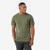 T-shirt manches courtes 100 % laine mérinos homme, Merino 100% kaki