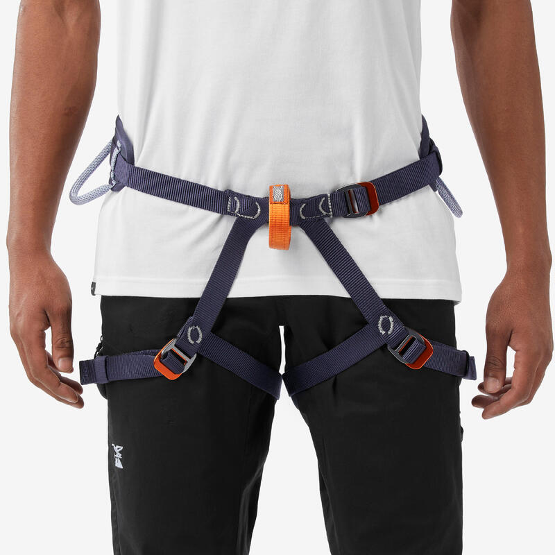 Ham escaladă cu 1 singur inel de asigurare First Klimb negru