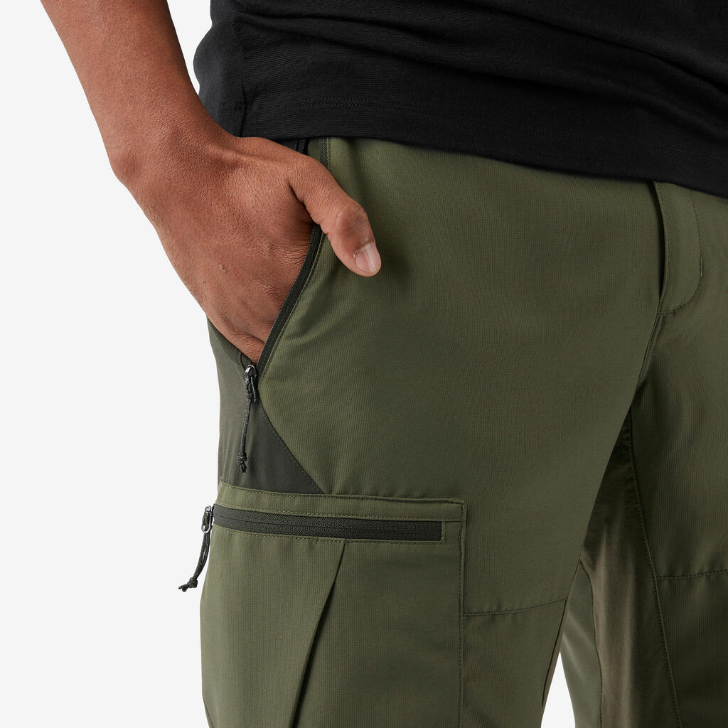 Men’s Durable Trekking Trousers MT500 - Khaki