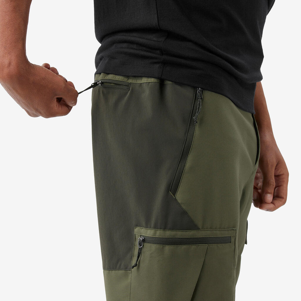 Men’s Durable Trekking Trousers MT500 - Khaki