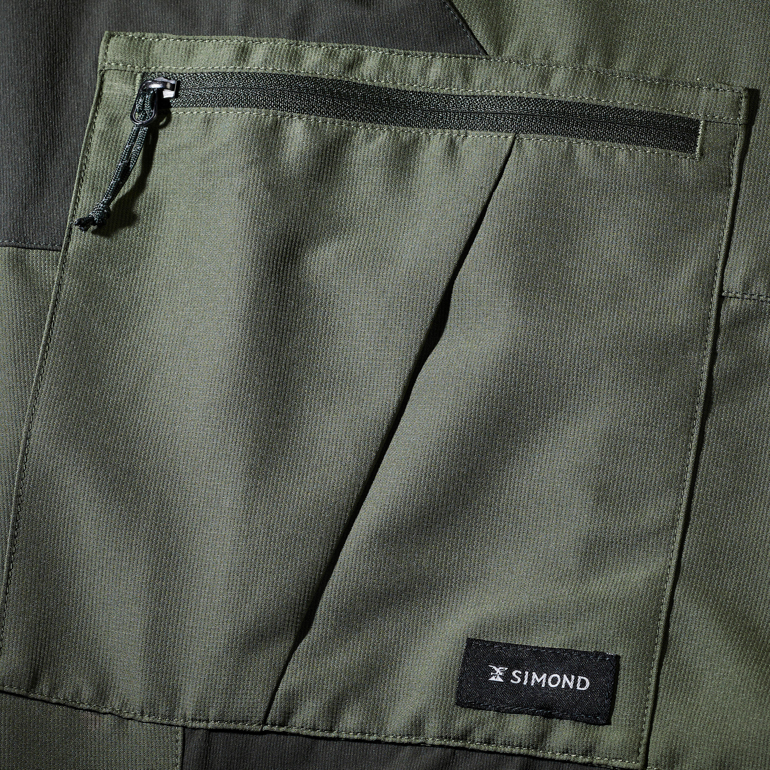 SIMOND Pánske turistické nohavice MT500 odolné kaki 2XL-3XL (L34) · záber 9