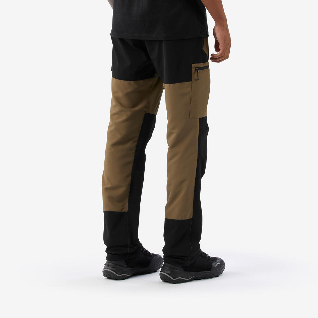 Pantalon de trek résistant homme, MT500 marron