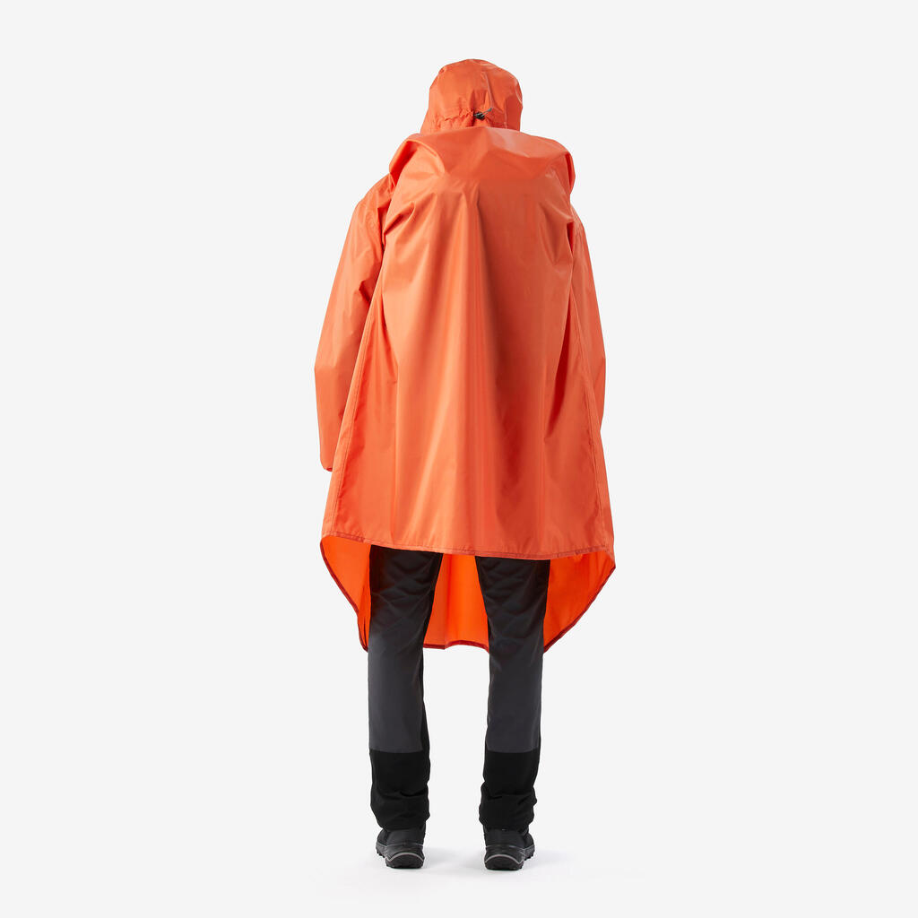 Poncho de pluie de randonnée 60 L, MT500 orange