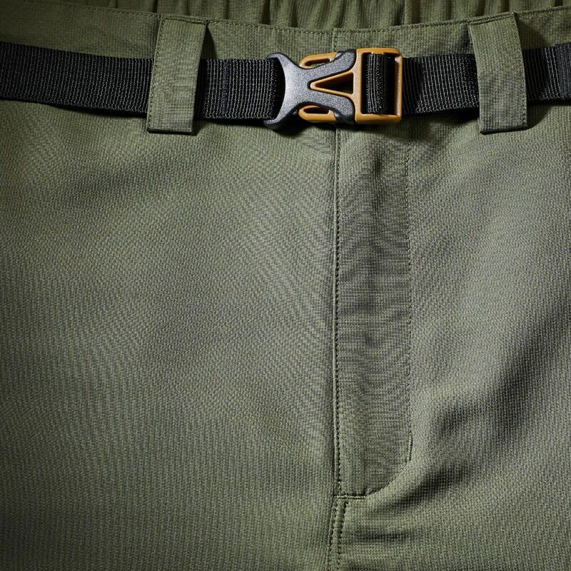 Short de trek résistant homme, MT500 kaki