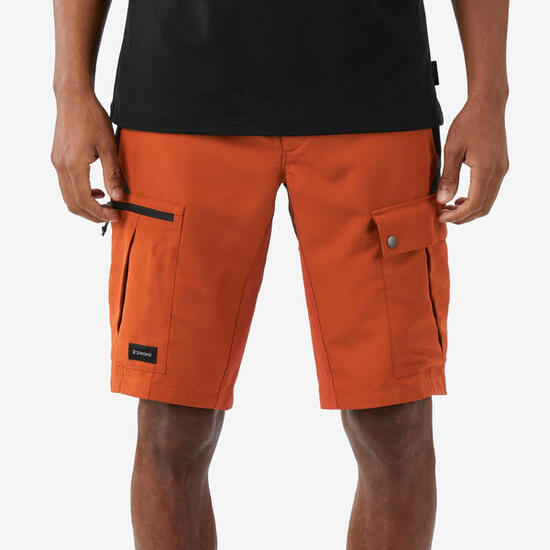 Short de trek résistant homme, MT500 orange