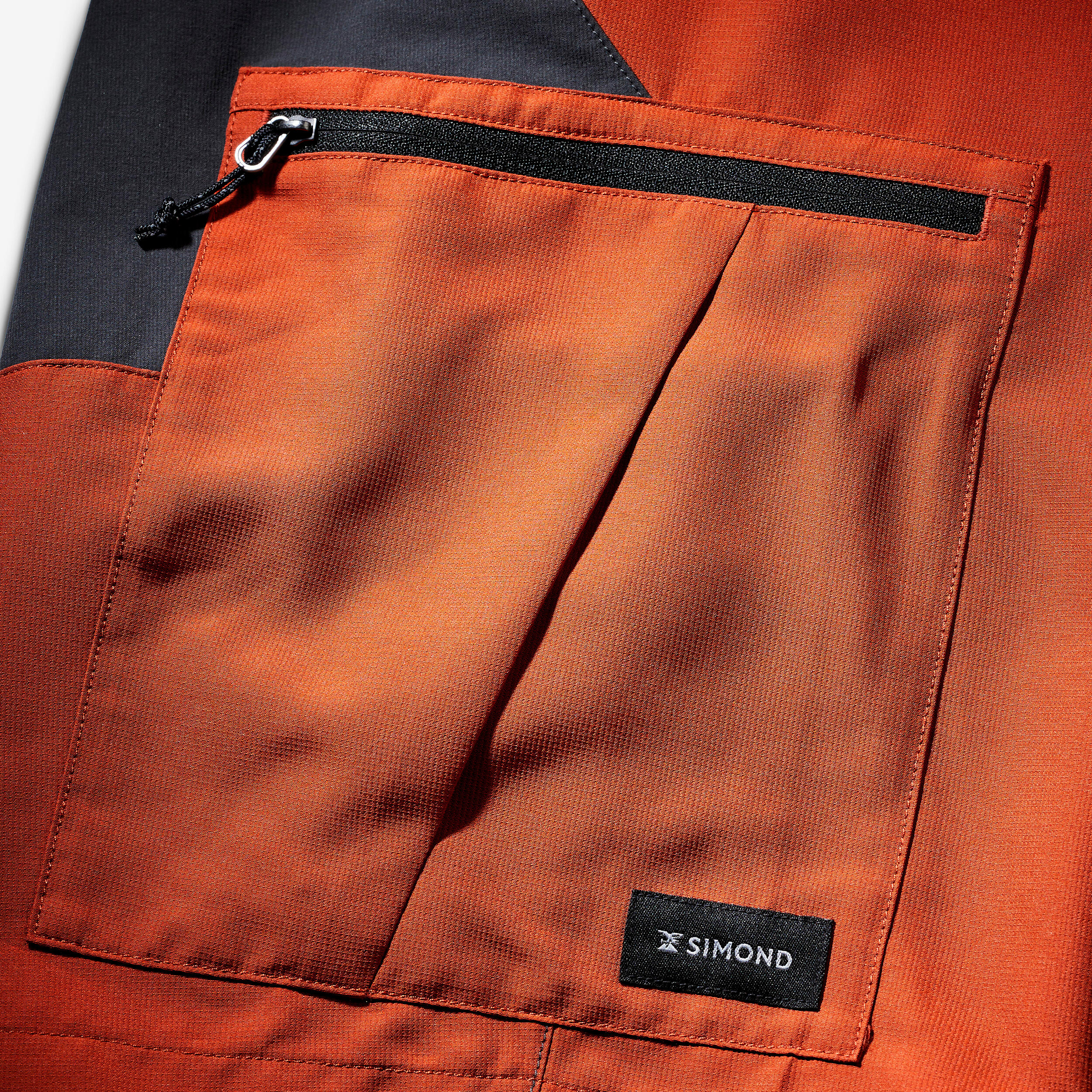 Short de randonnée avec poche latérale homme - MT 500 orange - FORCLAZ