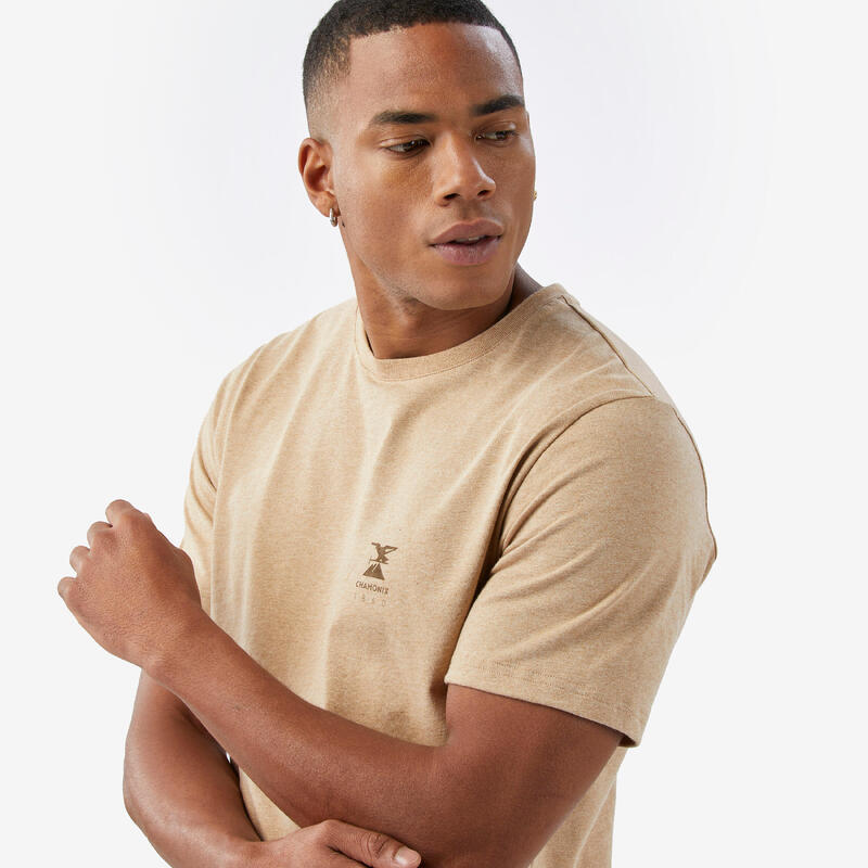 T-shirt d'escalade résistant homme, Vertika greige
