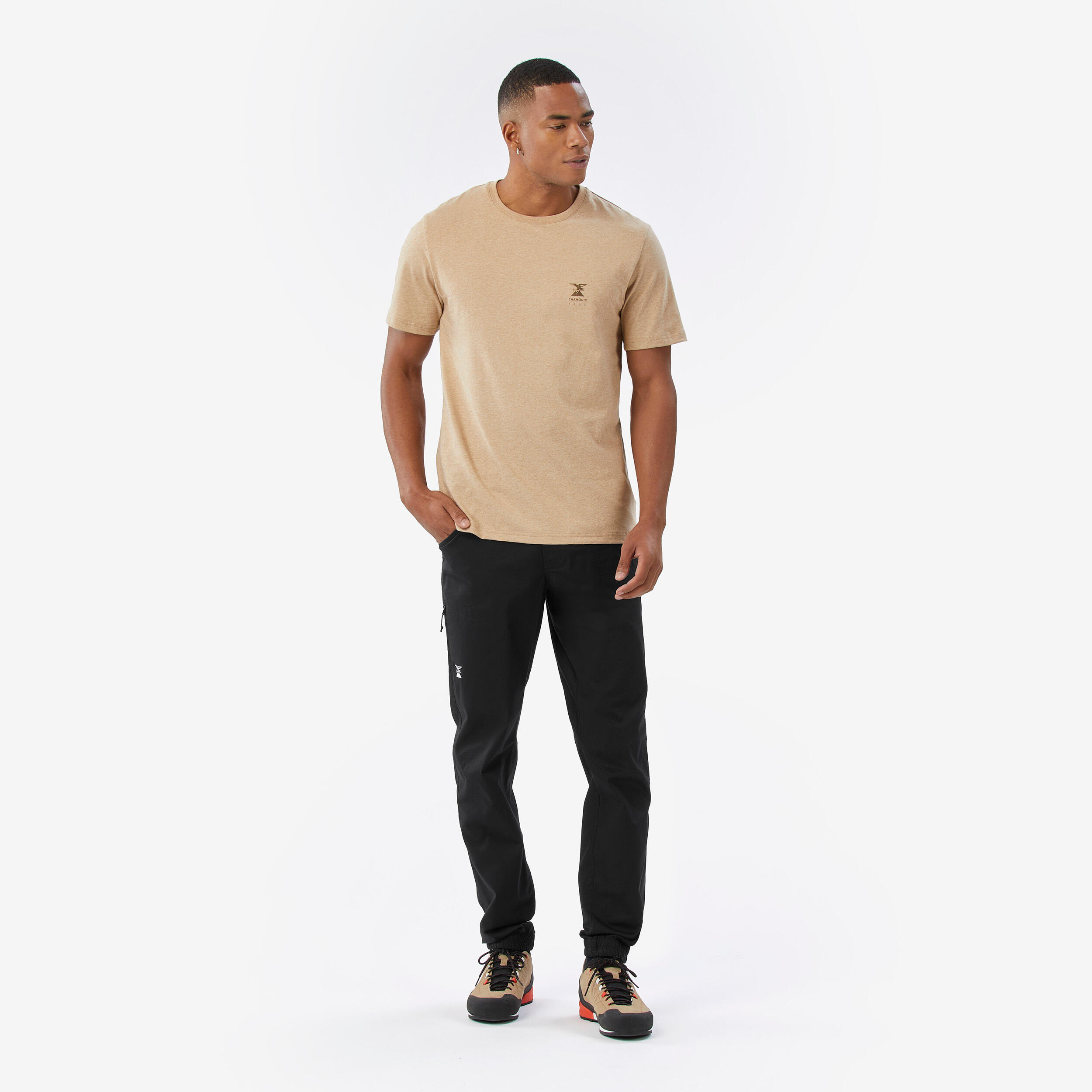 T-shirt arrampicata uomo VERTIKA greige 2/7