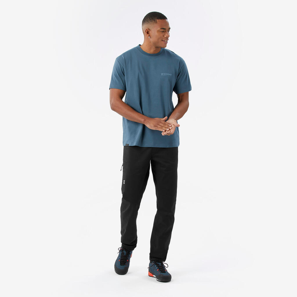 T-shirt d'escalade résistant homme, Vertika bleu