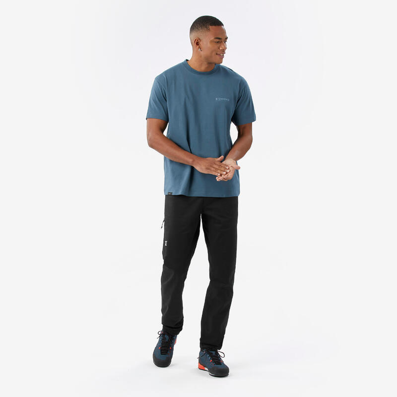 T-shirt d'escalade résistant homme, Vertika bleu