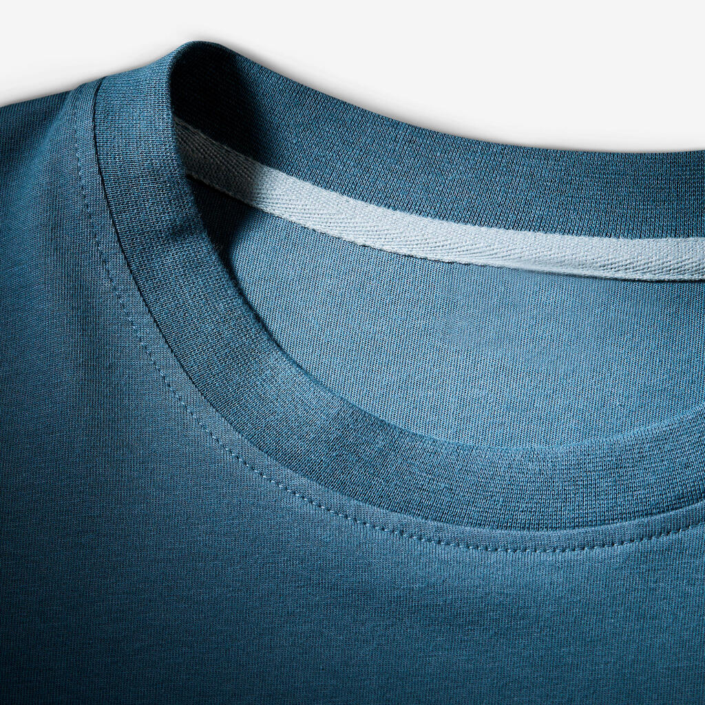 T-shirt d'escalade résistant homme, Vertika bleu