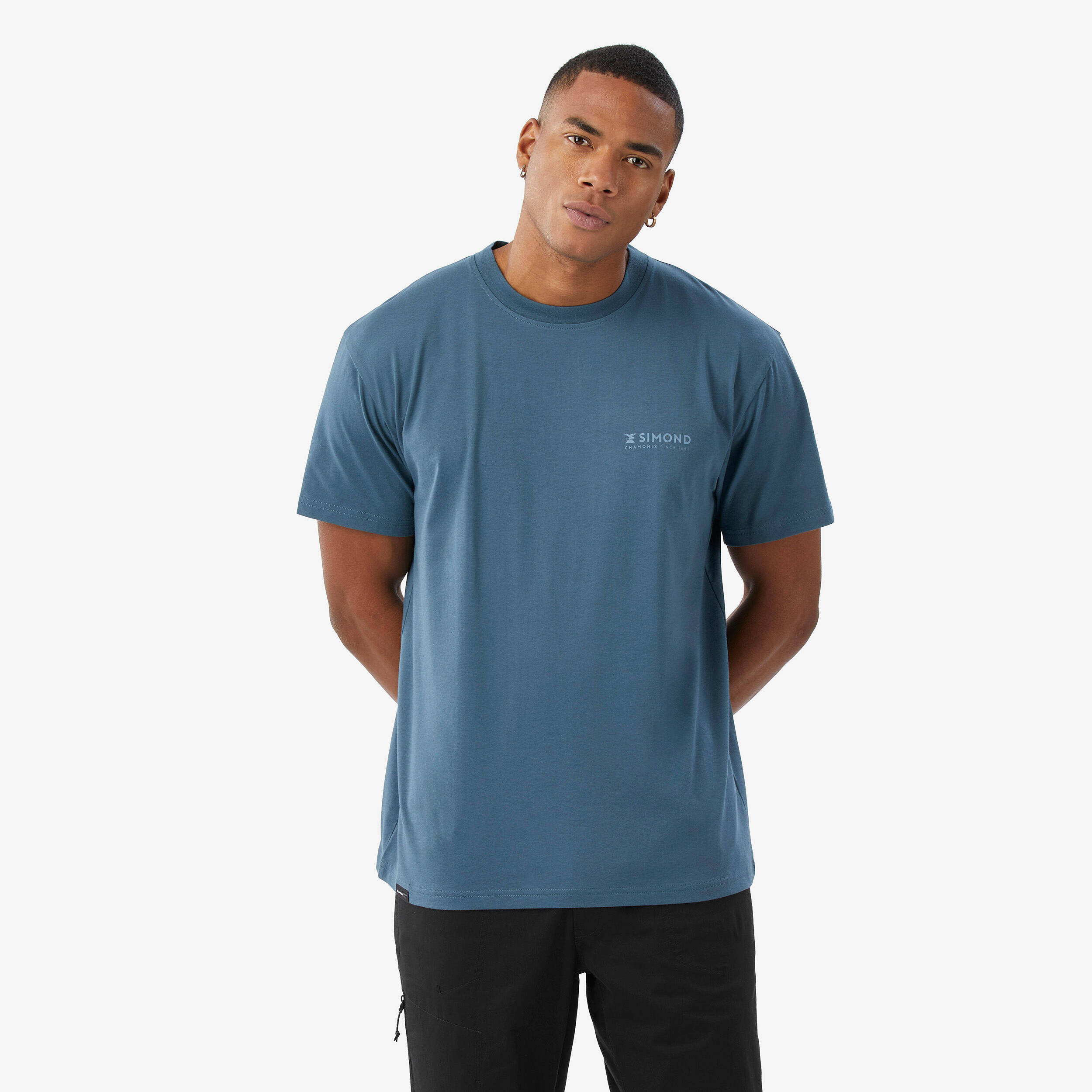 Men’s climbing durable T-shirt, Vertika blue