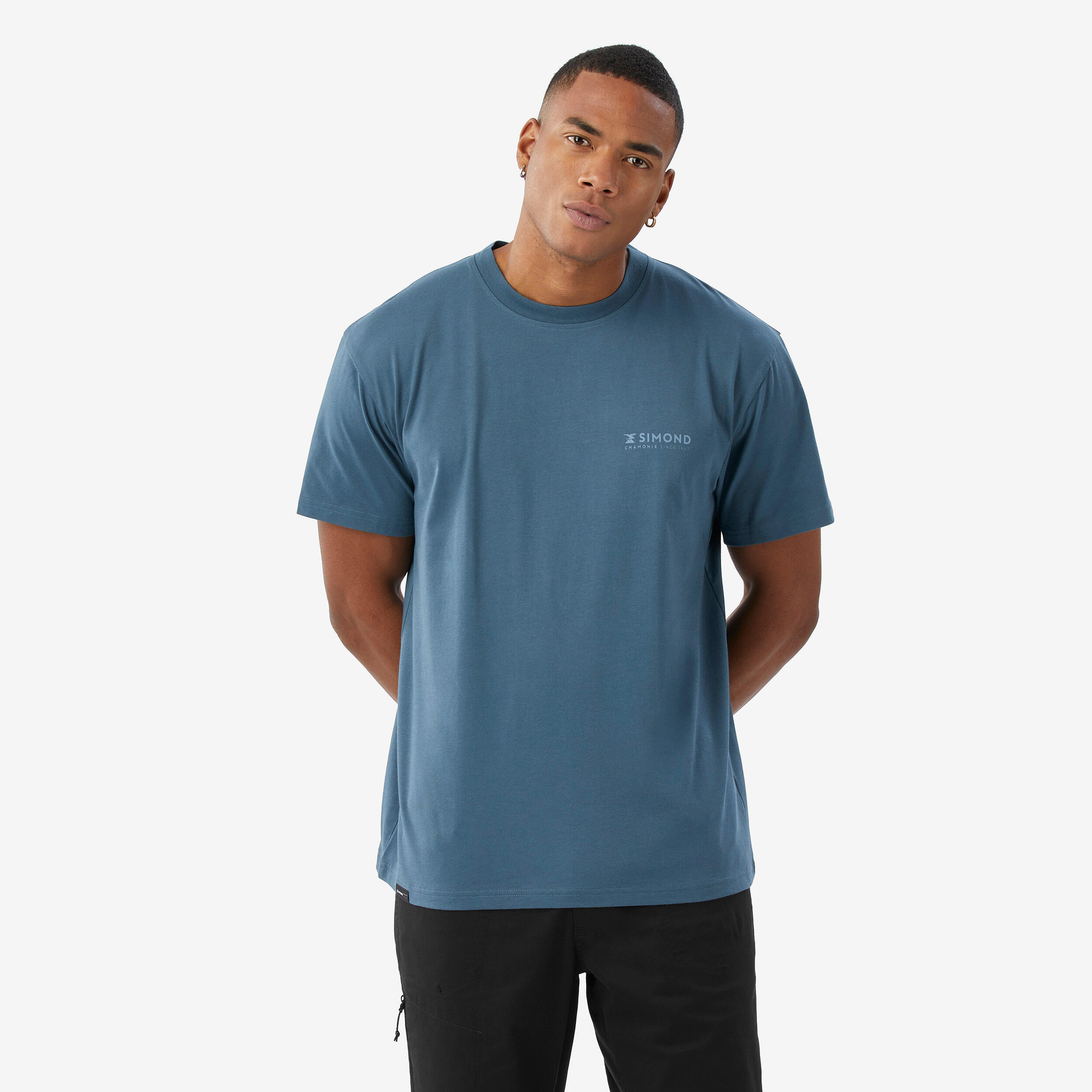 Men’s climbing durable T-shirt, Vertika blue