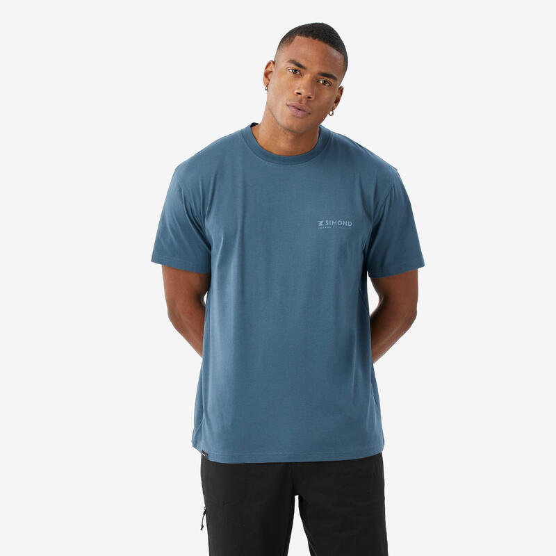 Stevig klimshirt met korte mouwen voor heren Vertika blauw