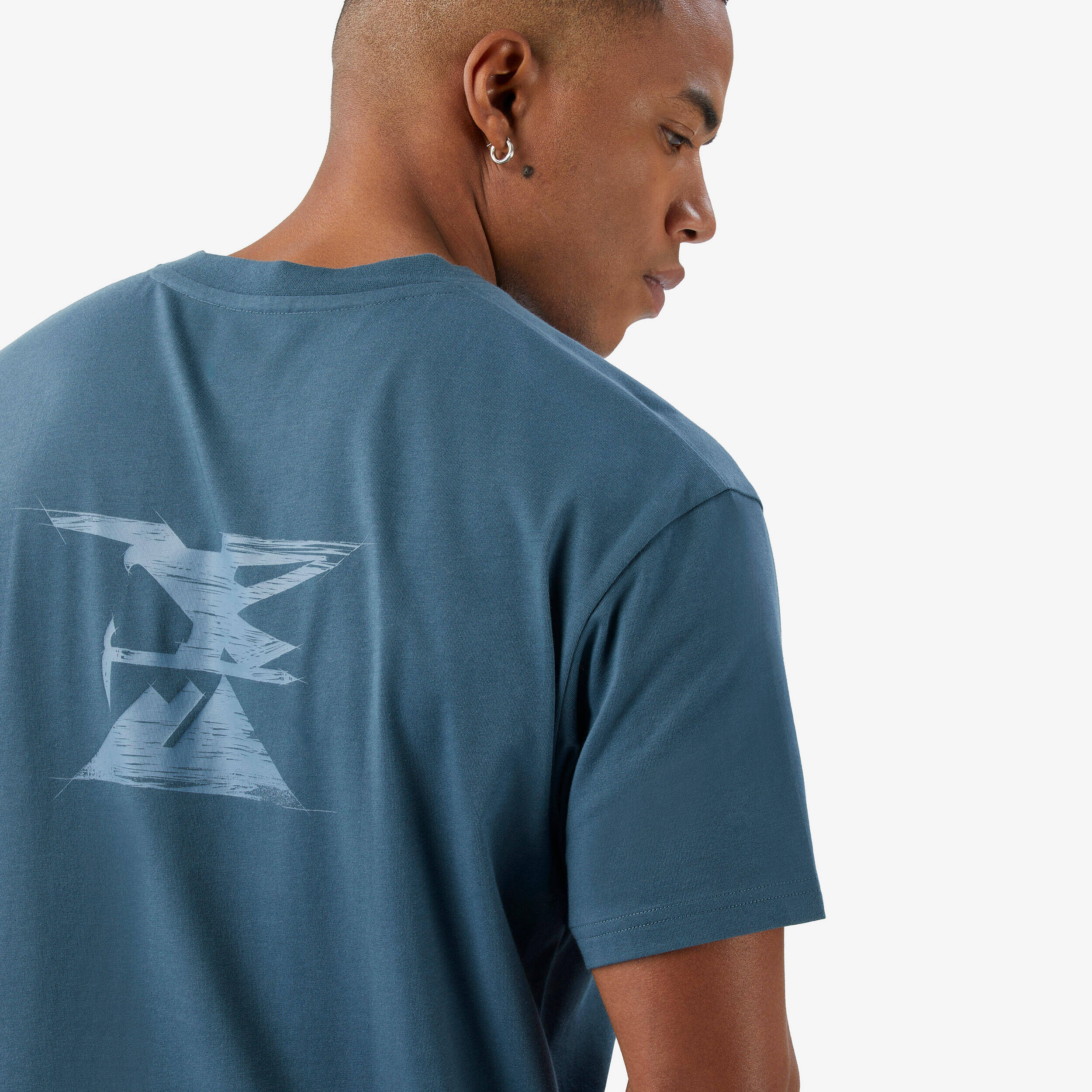 Men’s climbing durable T-shirt, Vertika blue -  5