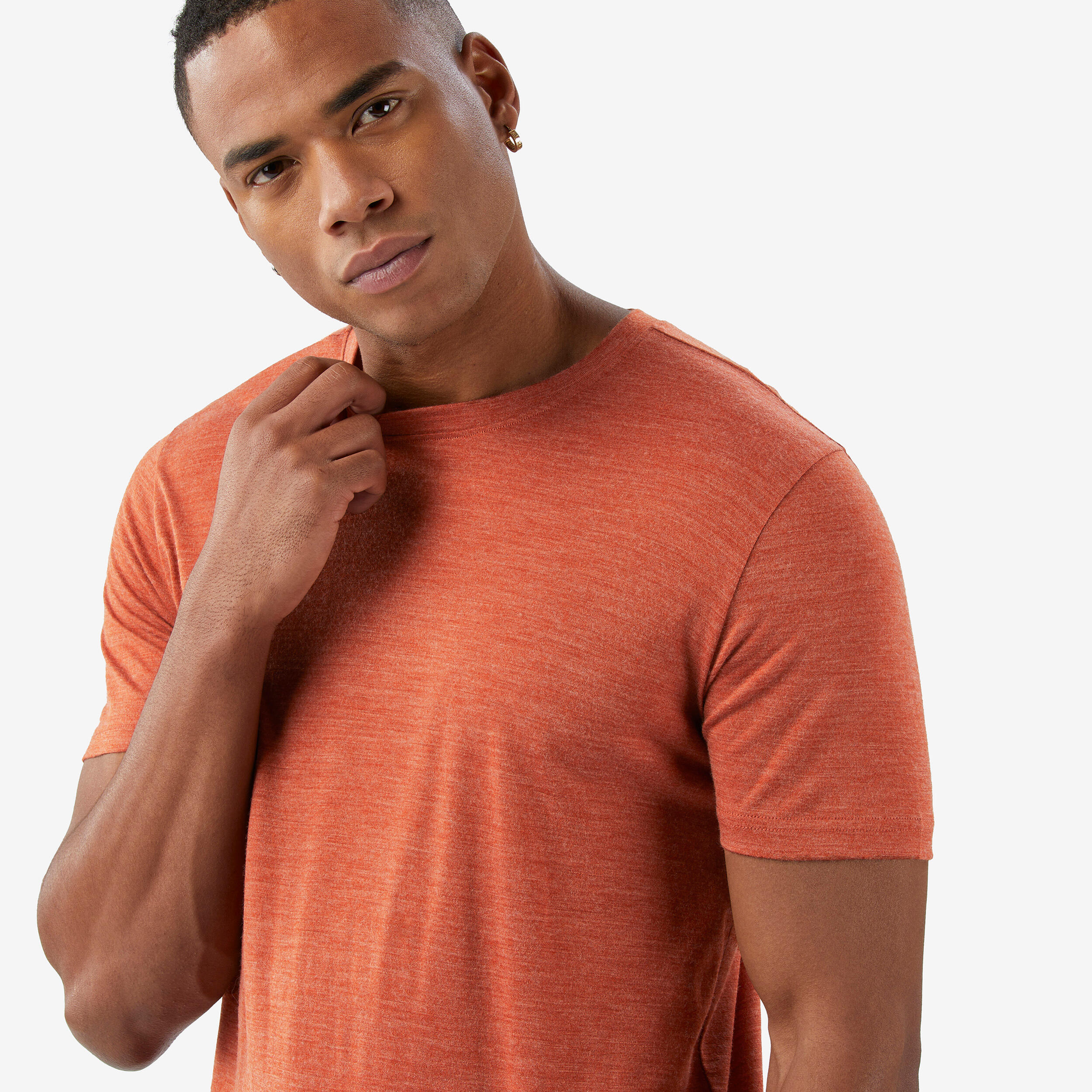 Merinoshirt Herren kurzarm - Merino Fresh braun  3/7