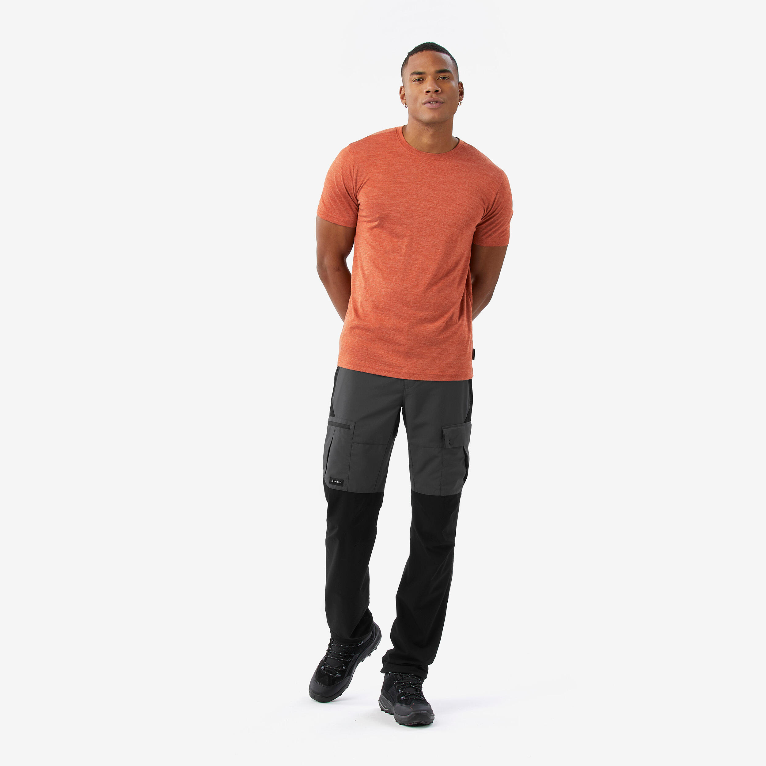 Merinoshirt Herren kurzarm - Merino Fresh braun  2/7