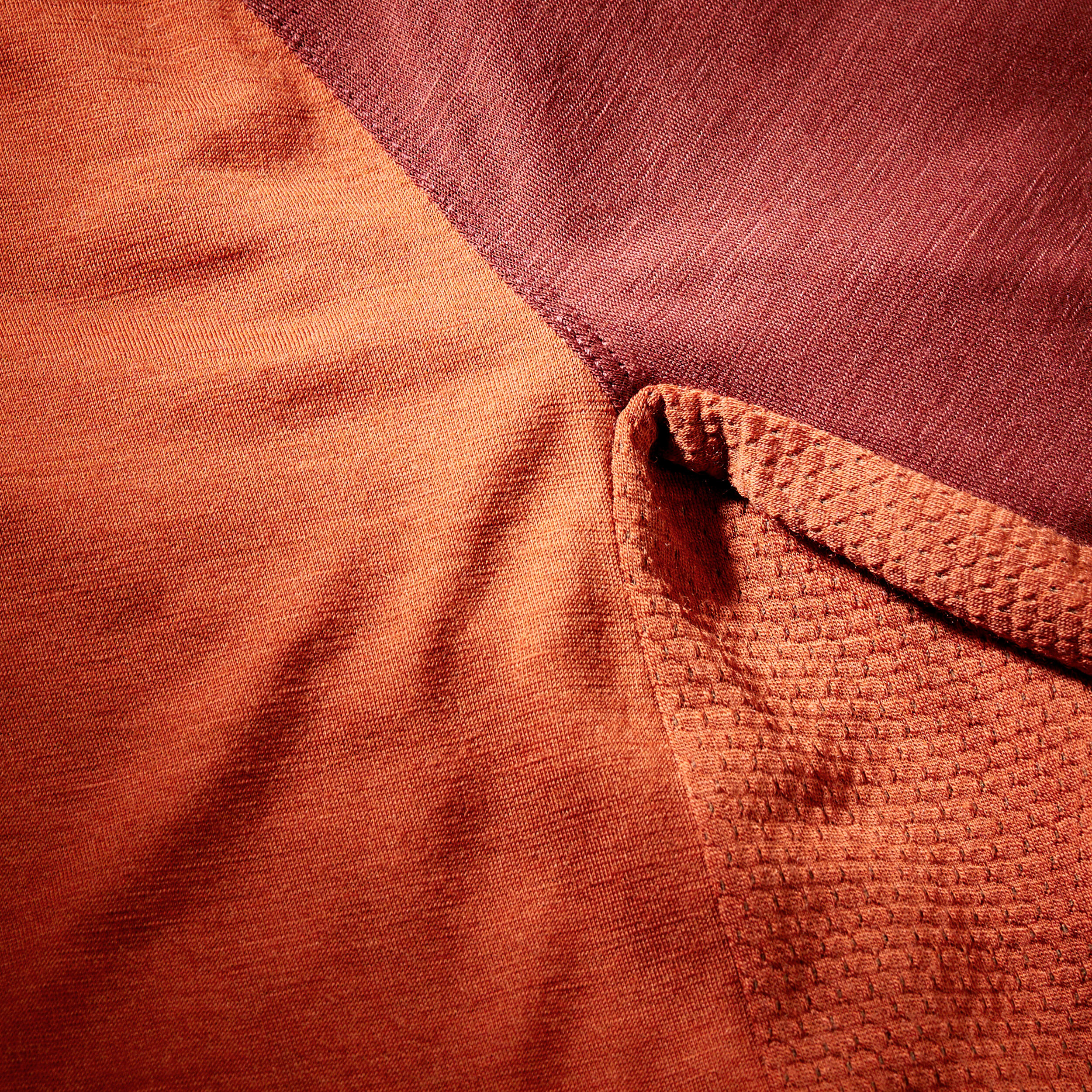 Men's Merino wool short-sleeved Merino wool T-shirt-brown 8/8