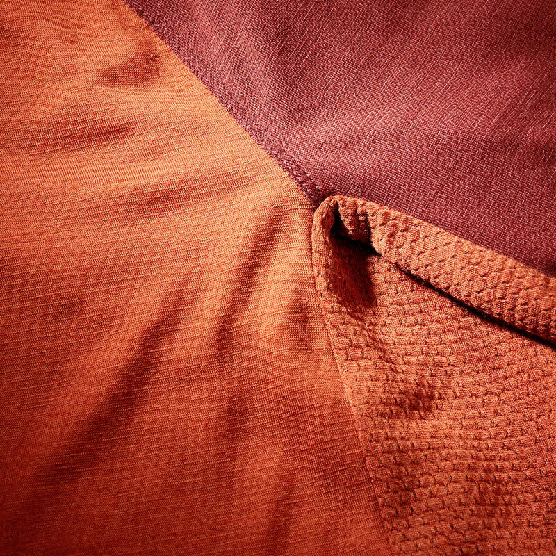 T-shirt manches courtes en laine mérinos homme, Merino Resist marron