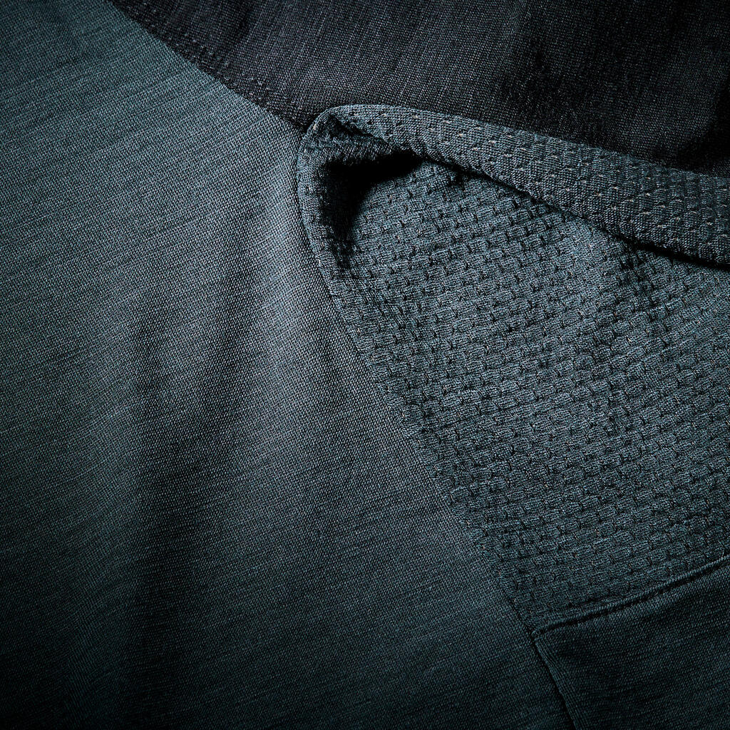 Majica kratkih rukava od merino vune muška - kaki