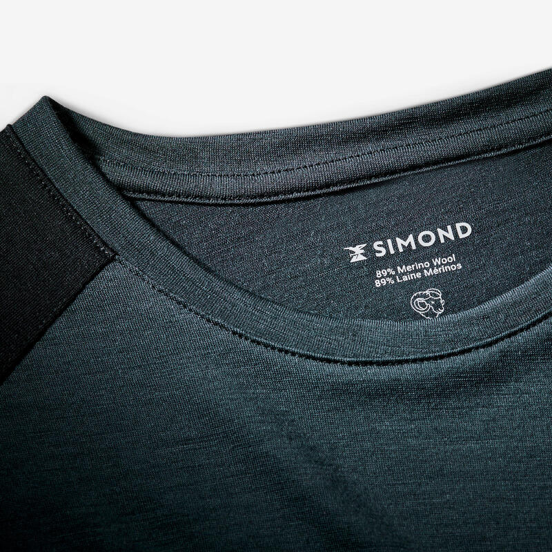 Tricou cu lână merinos Merino Resist Gri Bărbați
