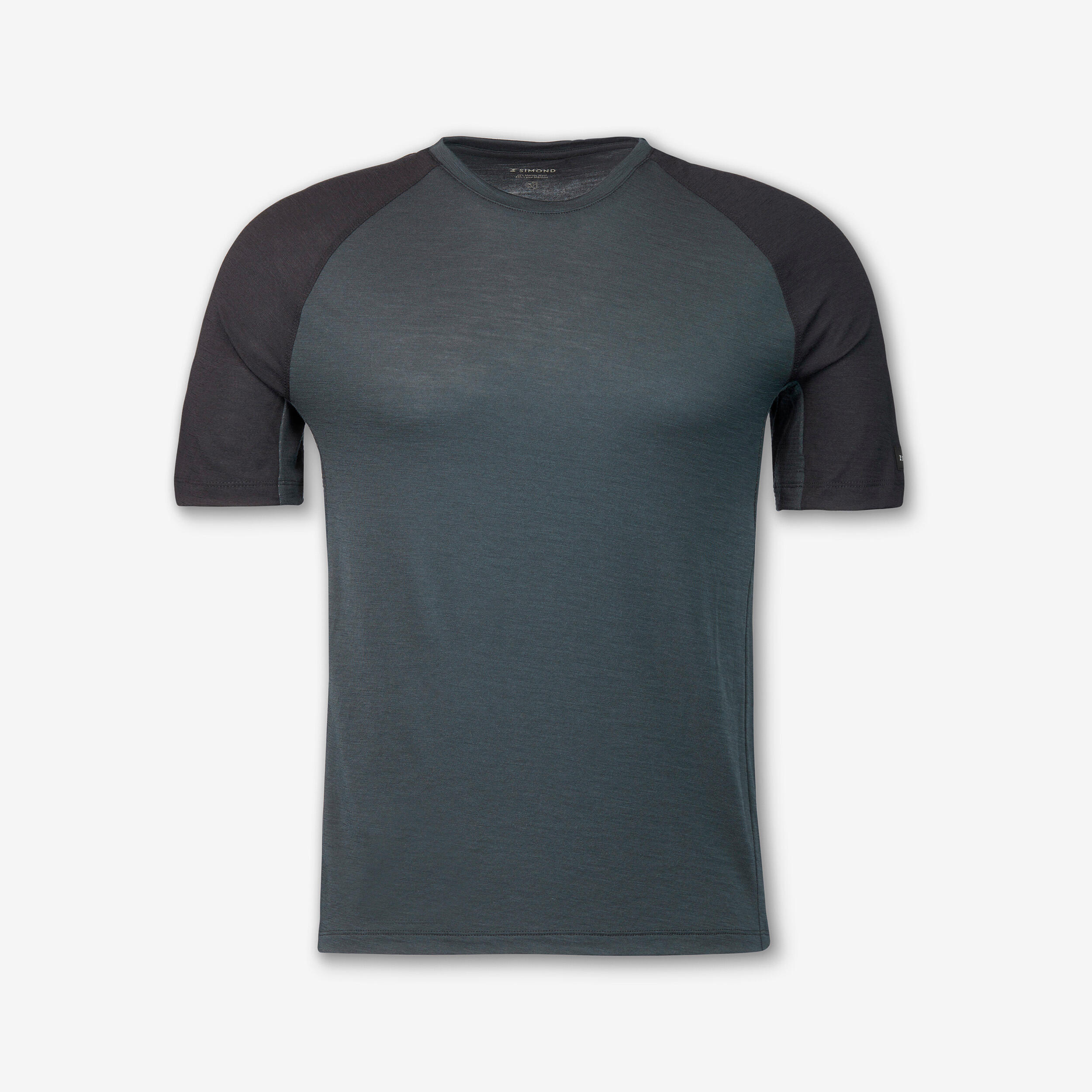 Camiseta de montaña y trekking manga corta lana merino Hombre Forclaz Resist 8/9