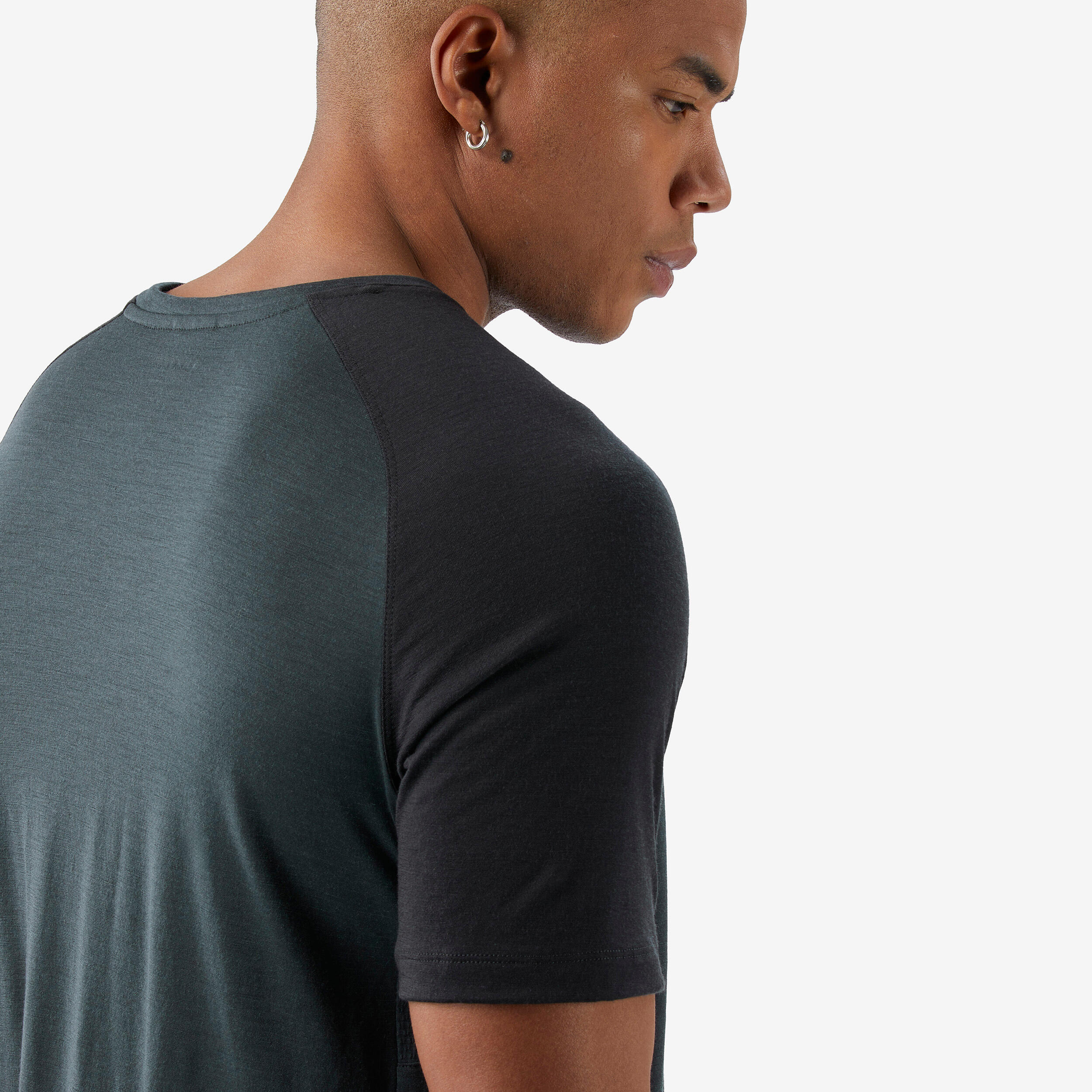 Merinoshirt Herren kurzarm - Merino Resist grau  5/7