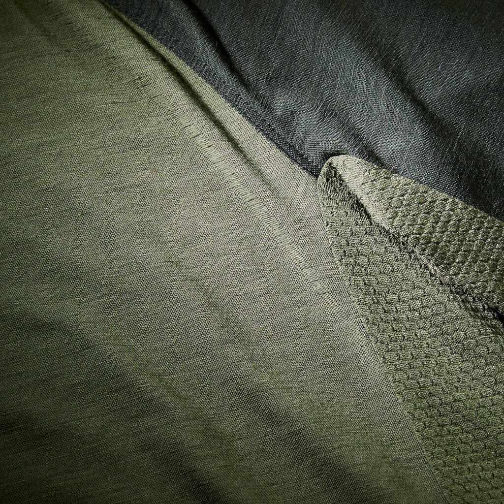 Ανδρικό κοντομάνικο t-shirt από μαλλί merino - Χακί