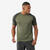 T-shirt manches courtes en laine mérinos homme, Merino Resist kaki