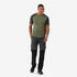 Men's Merino wool short-sleeved Merino Wool T-shirt-Khaki