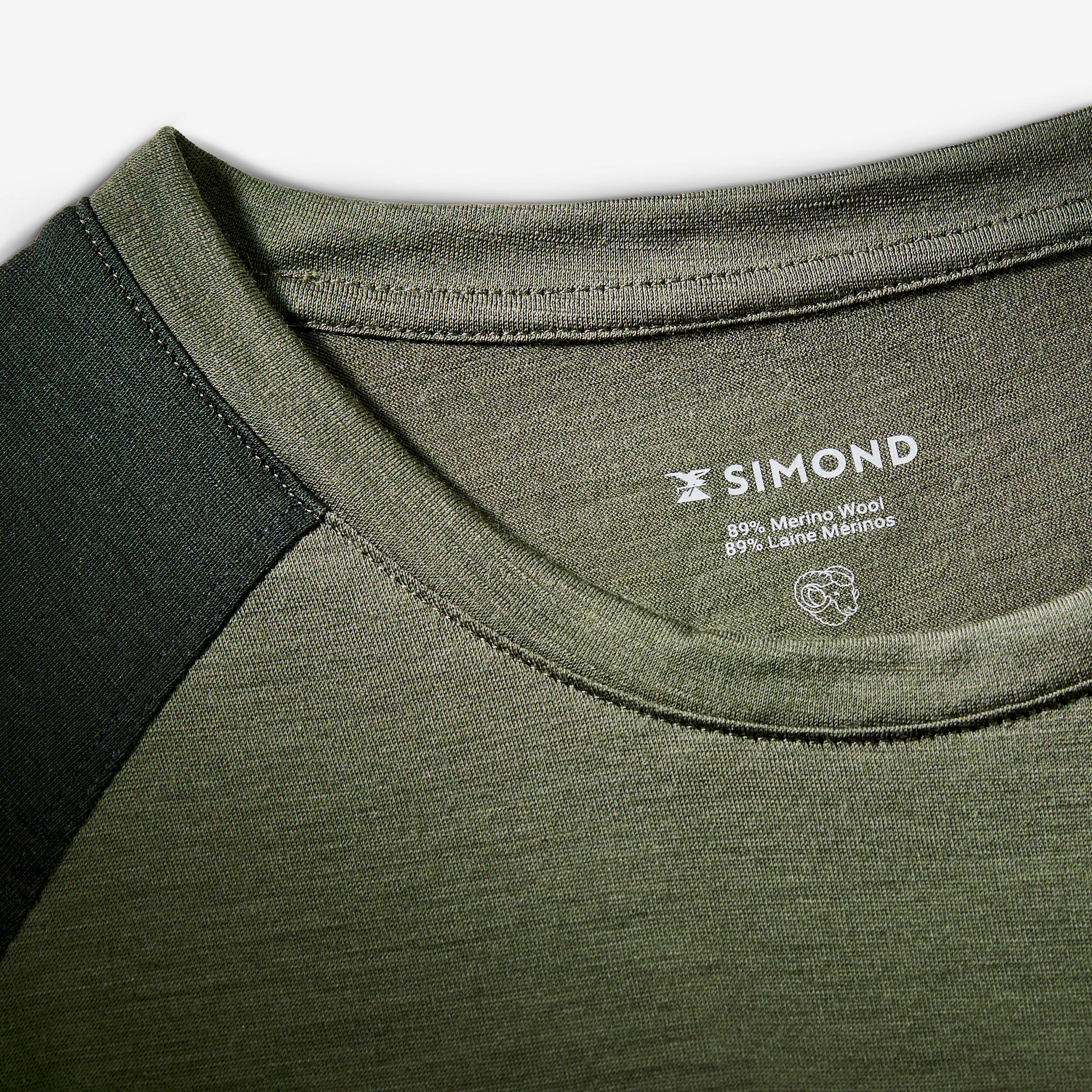 Merino shirt met korte mouwen voor trekking heren Resist kaki 6/7