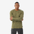 T-shirt manches longues de trek en laine mérinos homme, Merino Fresh vert