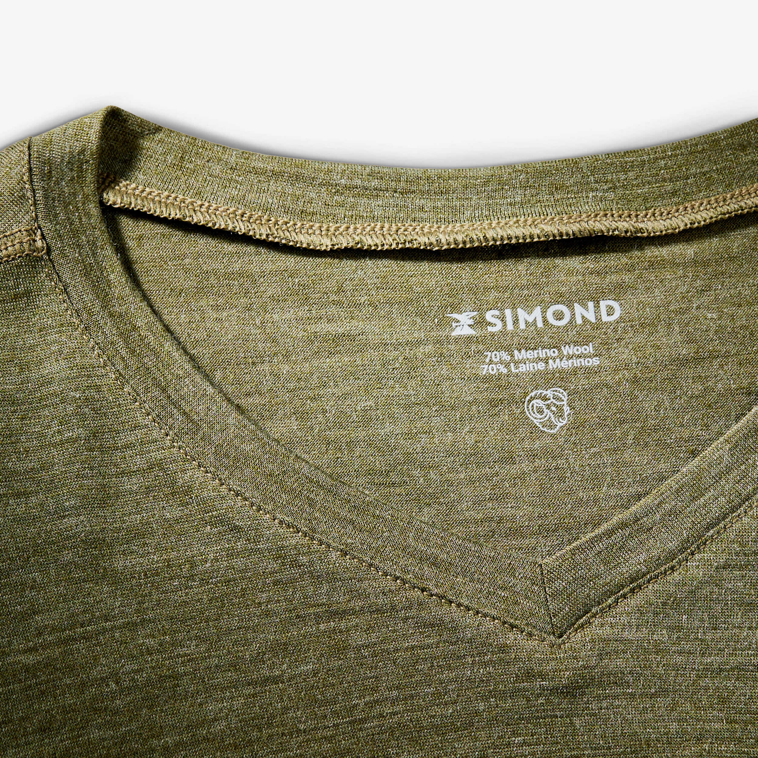 Camisola de trekking em lã de merino Homem, Merino Fresh verde 6/7