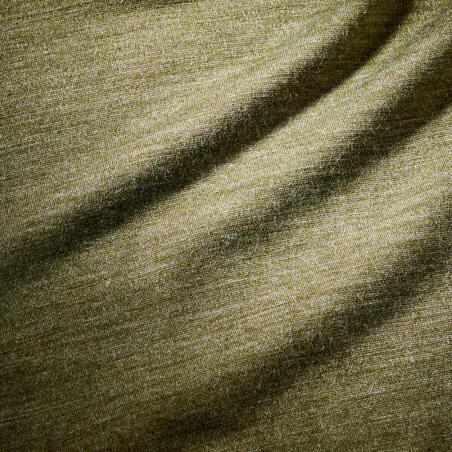 Футболка чоловіча для трекінгу з довгими рукавами із мериносової вовни зелена