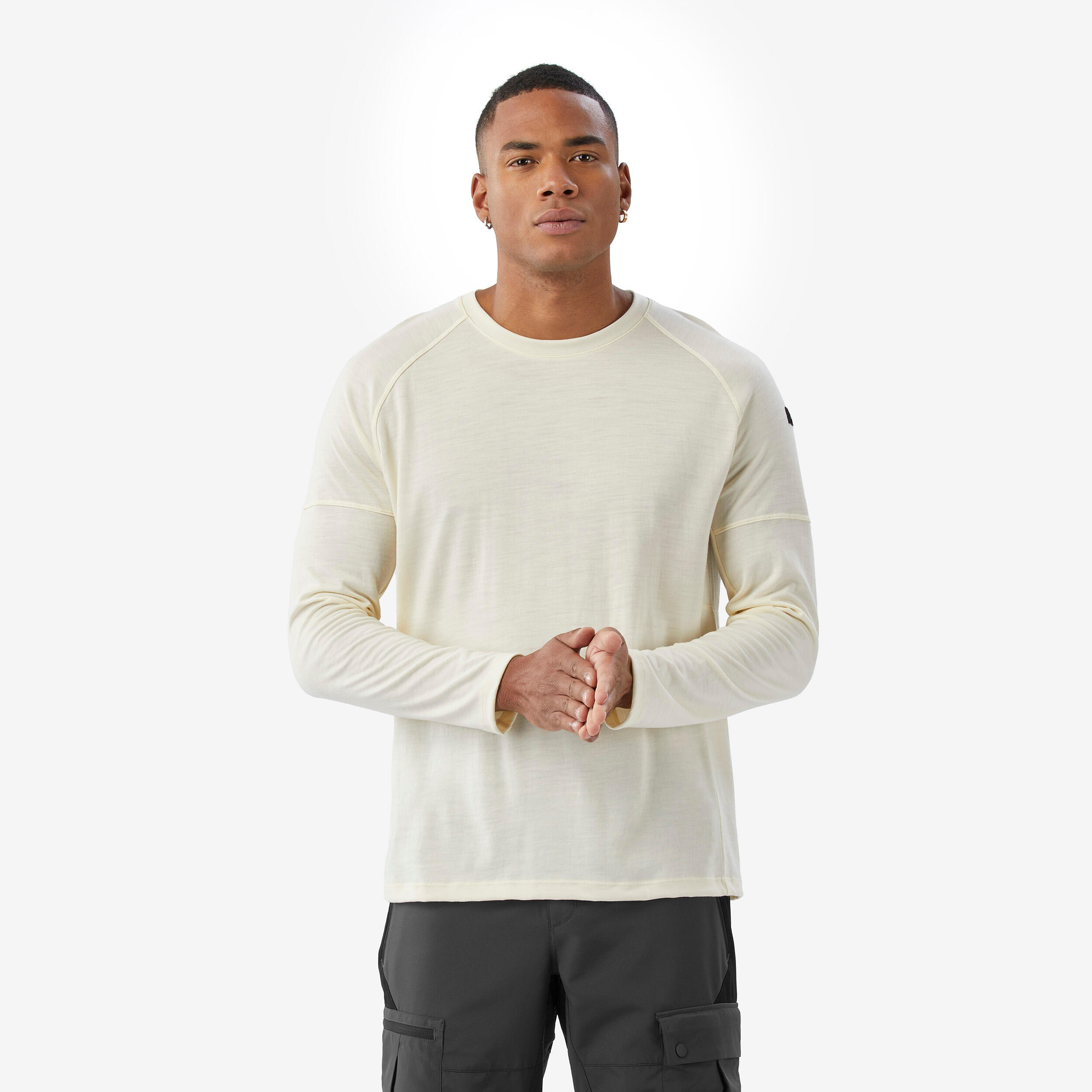 FORCLAZ Langarmshirt Herren – Merino Resist ungefärbt | 03608391818654 FORCLAZ Langarmshirt Herren – Merino Resist ungefärbt | 03608391818654