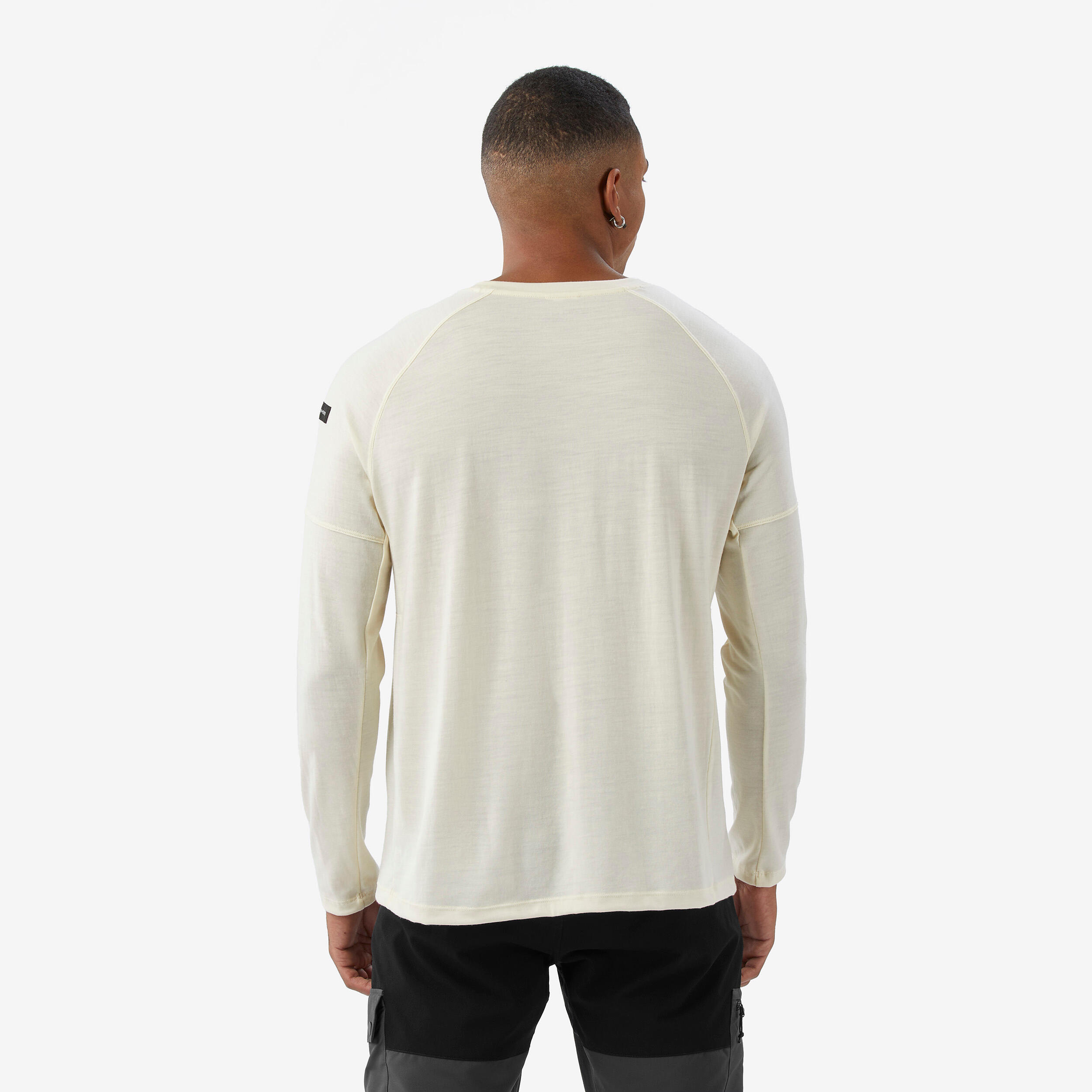 T-shirt lana merinos trekking uomo MERINO RESIST non tinta 4/7