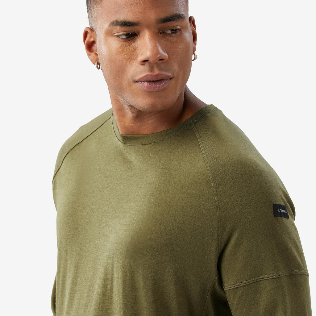 Langarmshirt Herren - Merino Resist ungefärbt 