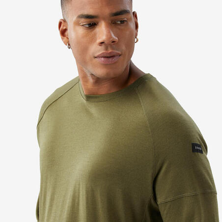 Футболка чоловіча Merino Resist з довгими рукавами зелена