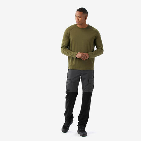Футболка чоловіча Merino Resist з довгими рукавами зелена