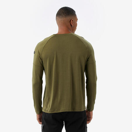 Футболка чоловіча Merino Resist з довгими рукавами зелена