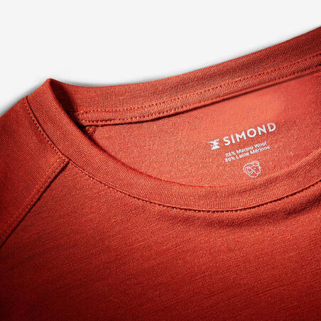 Футболка чоловіча Merino Resist з довгими рукавами коричнева