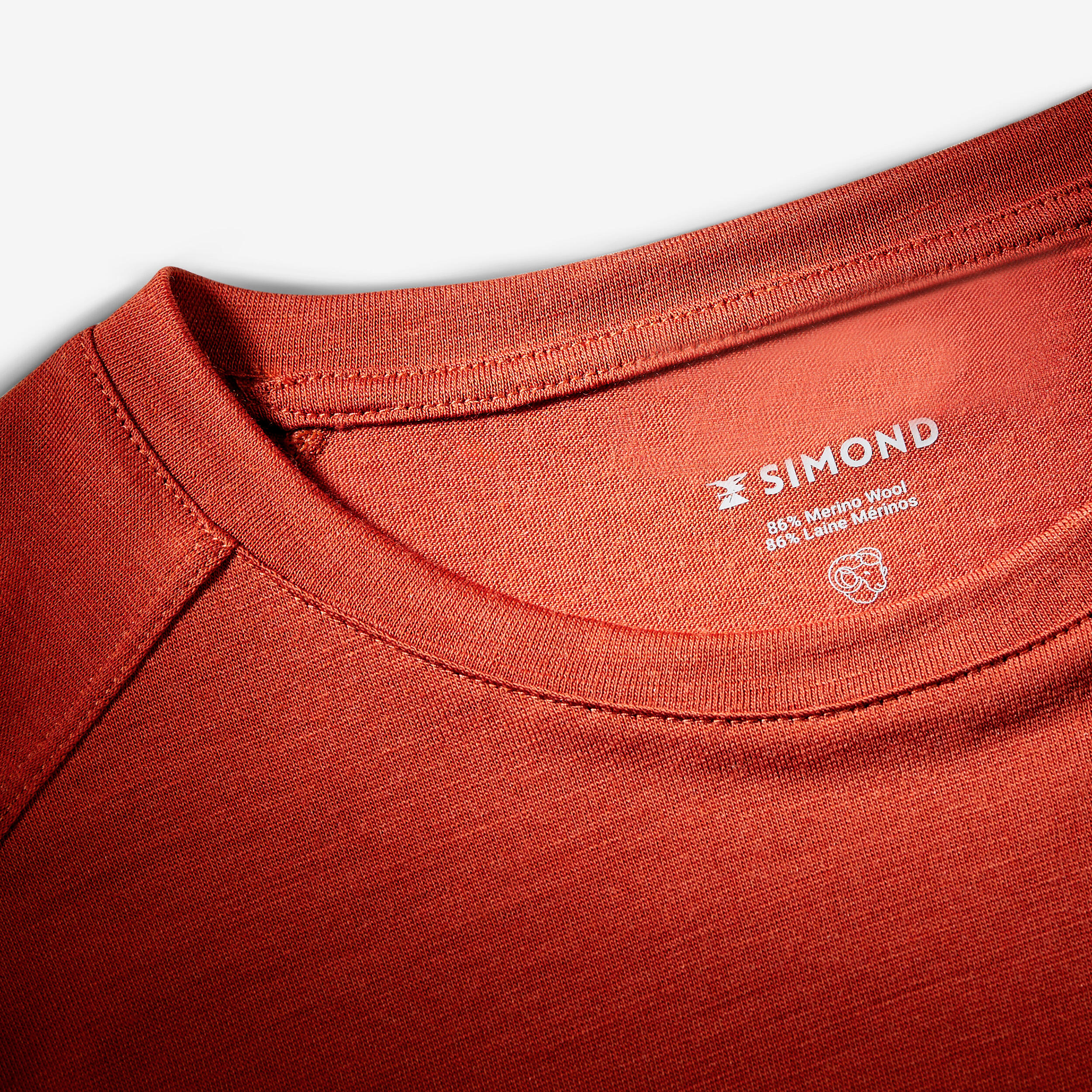 Camisola em lã de merino resistente, homem Merino Resist castanho 6/7