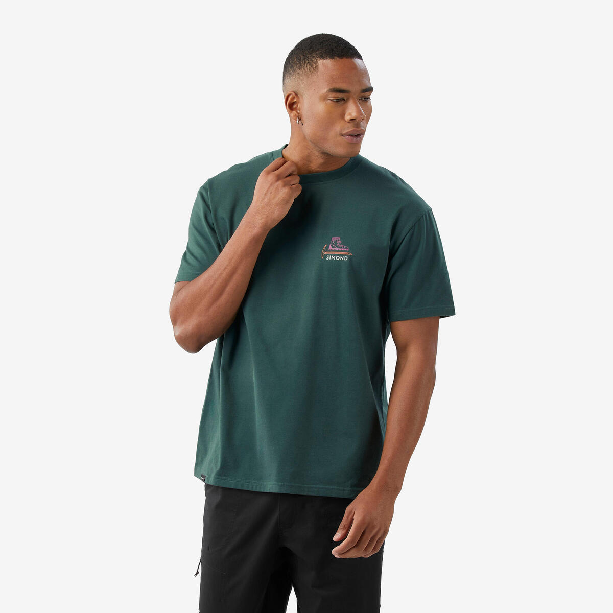 T-shirt d'escalade résistant homme, Vertika vert