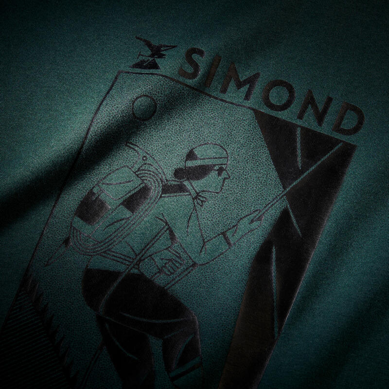 Stevig klimshirt met korte mouwen voor heren Vertika groen